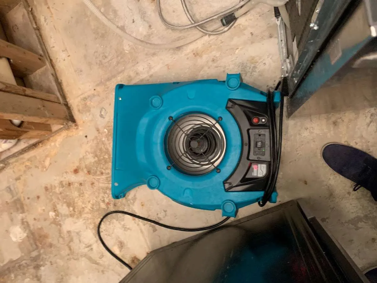 Air mover drying equipment for Mold Remediation & Removal in West Bridgewater